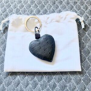 Genuine Ostrich Keychain